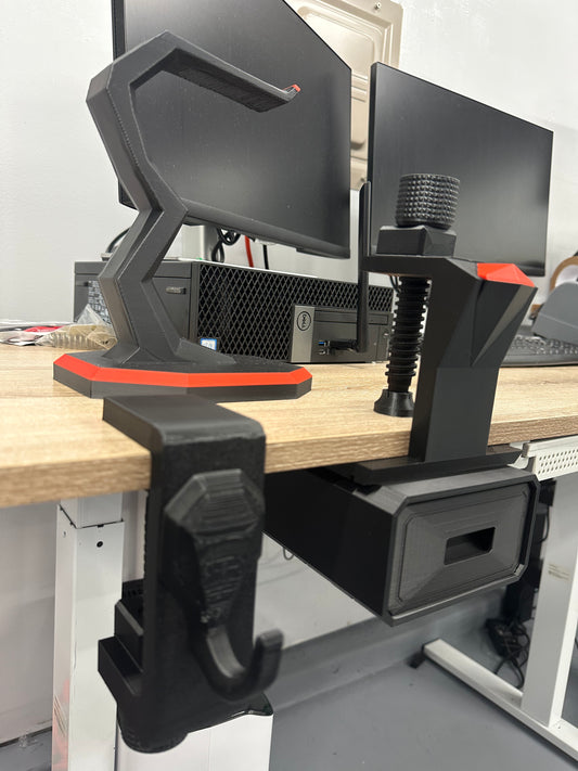 Gamer Headphone holder and Desk Storage