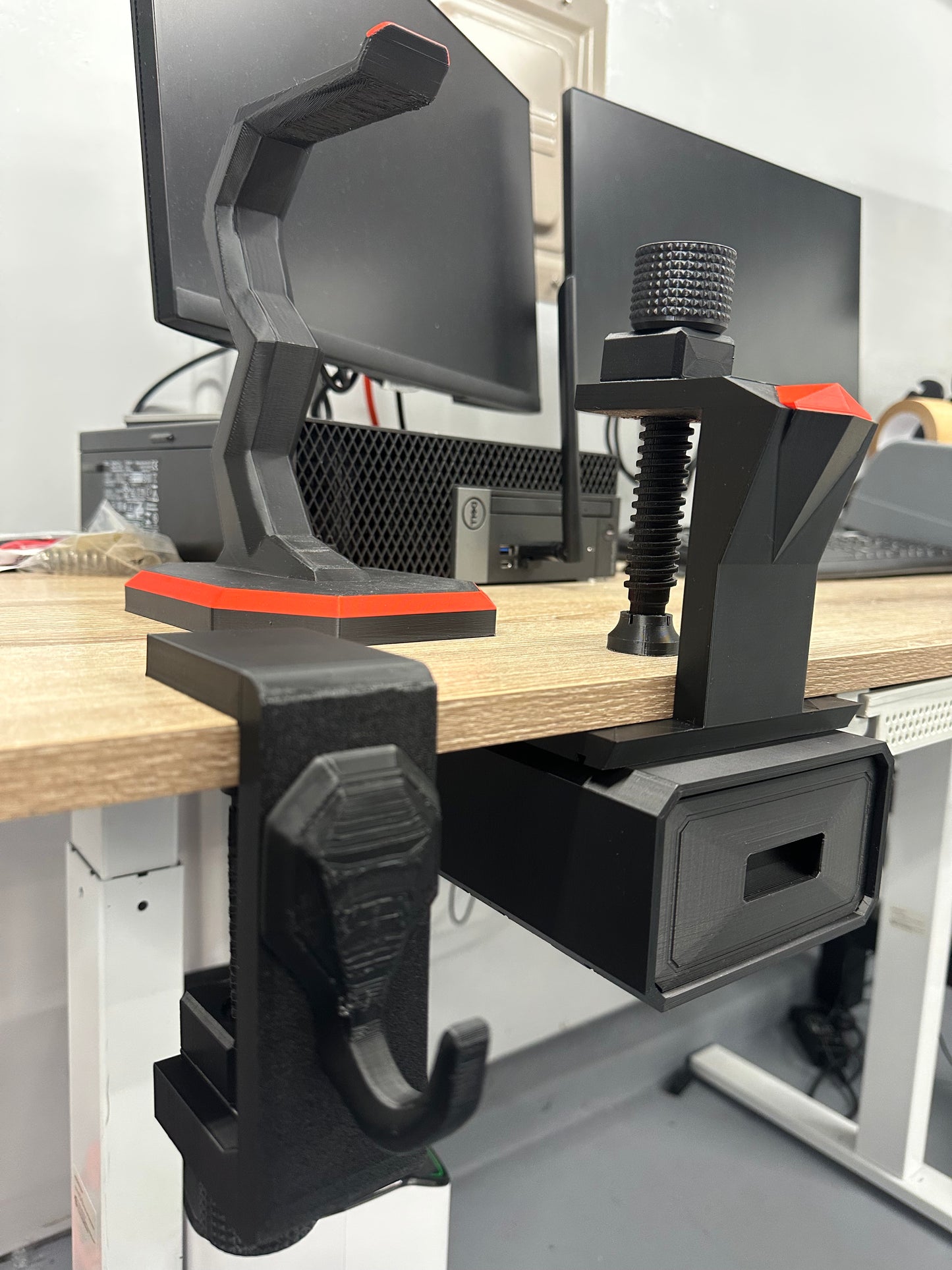 Gamer Headphone holder and Desk Storage