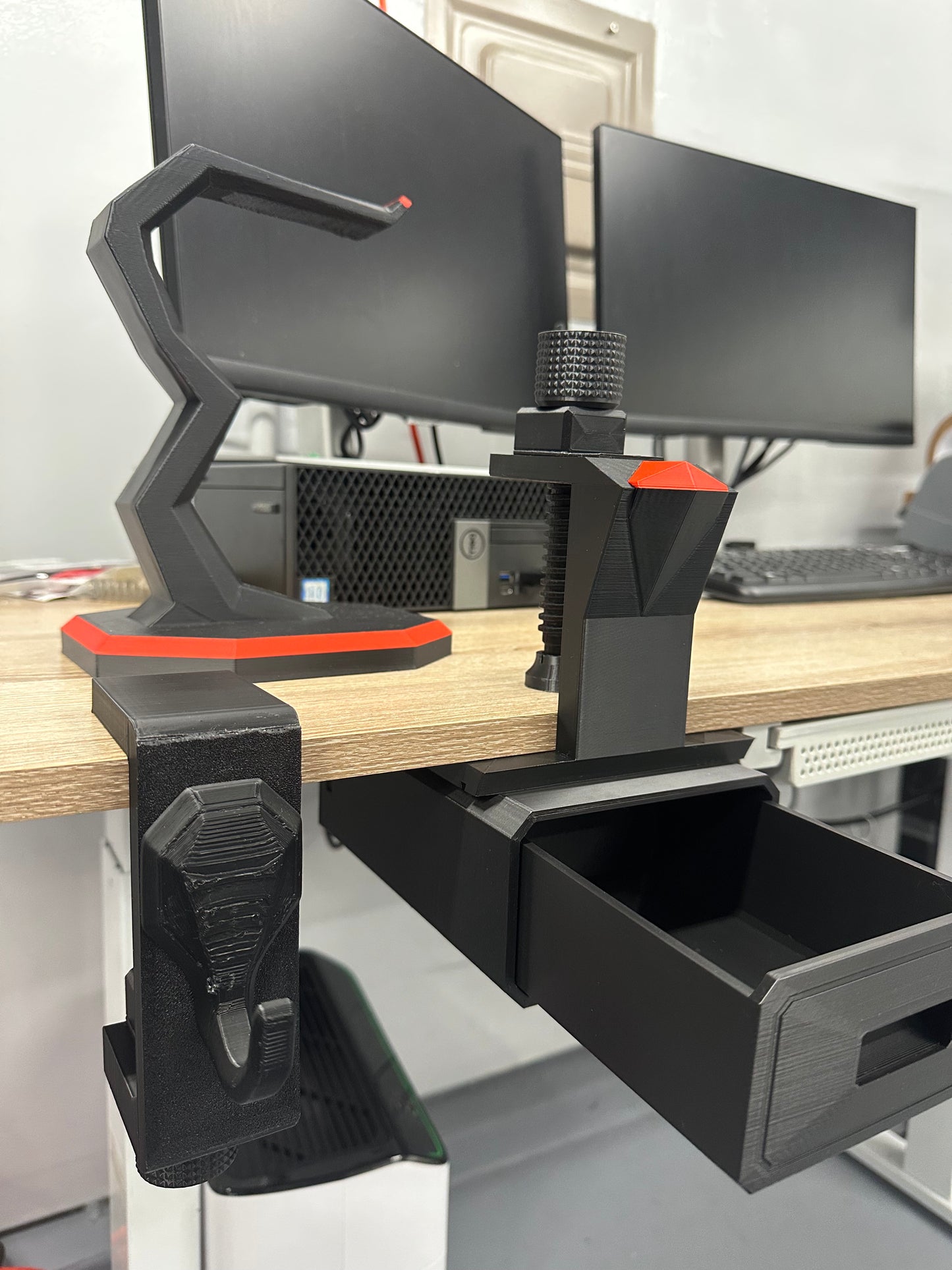 Gamer Headphone holder and Desk Storage