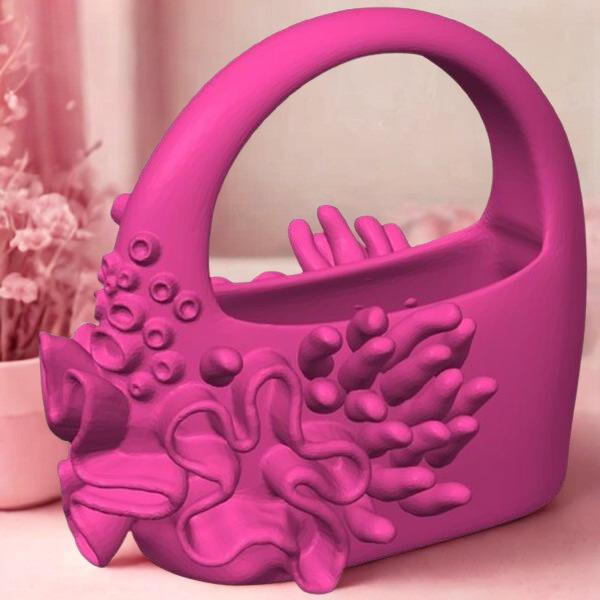 Coral-Inspired Plastic Purse