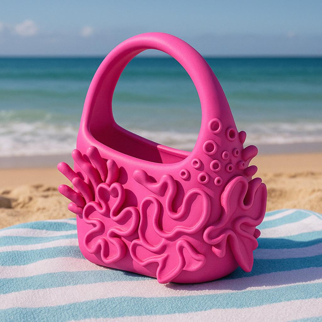 Coral-Inspired Plastic Purse