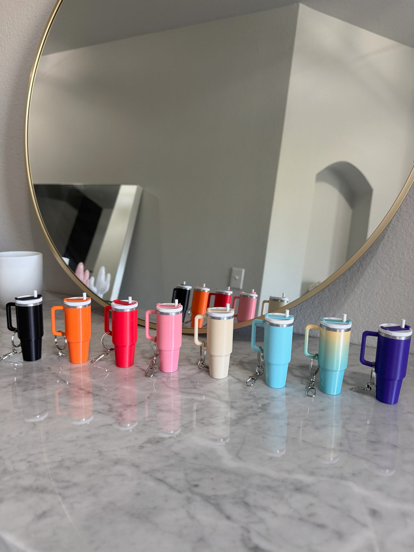 Mini Tumbler Chapstick keychain